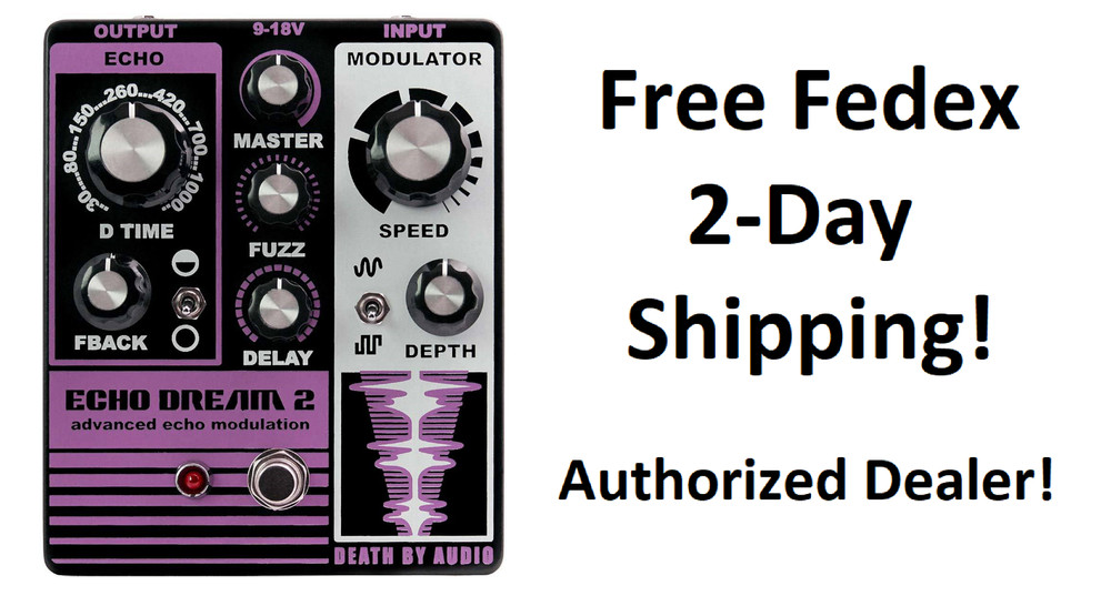 New Death By Audio Echo Dream 2 Echo Modulation Guitar Effects Pedal