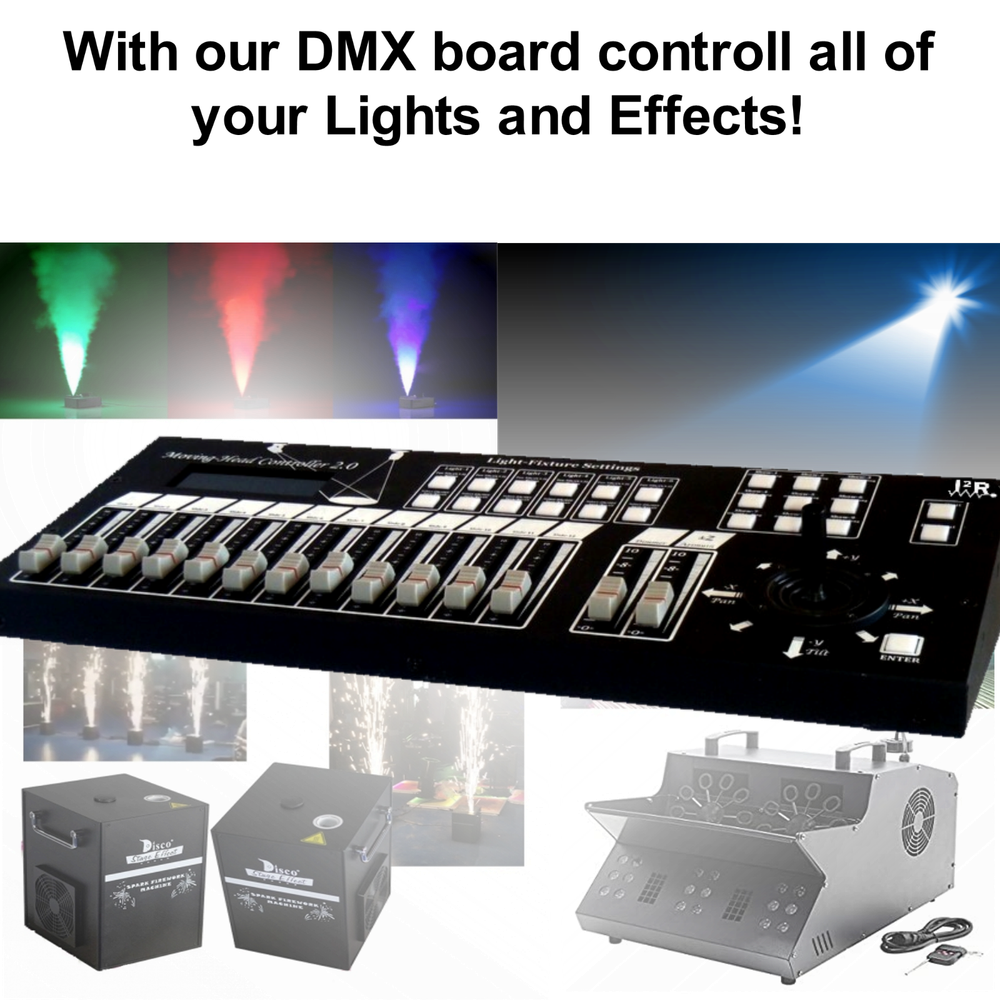 DMX Board, Moving Head Controller 2.0 for Followspot + Gobo projection, I2R Tech
