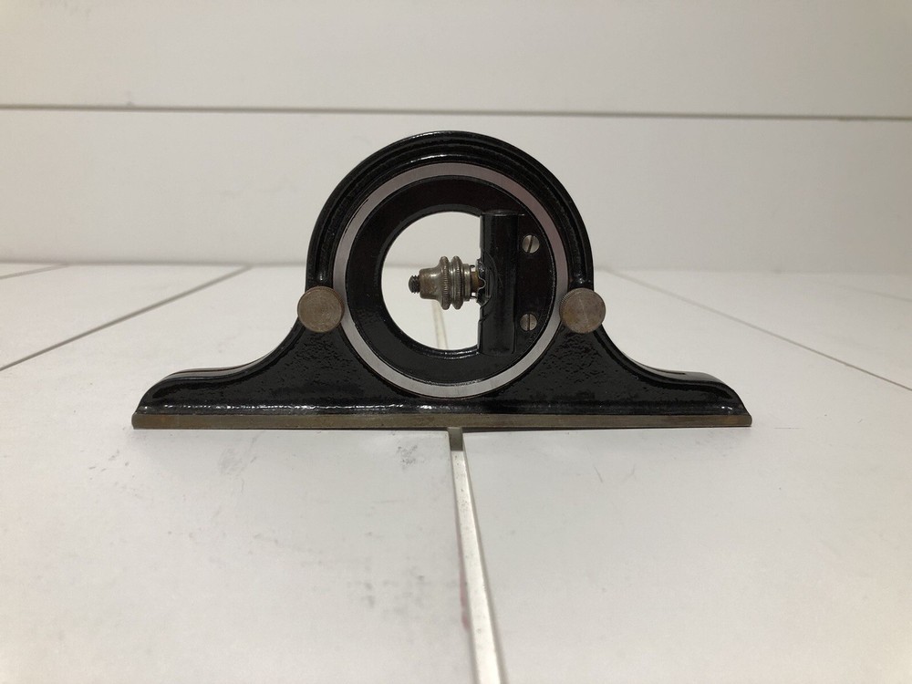 Vintage Starrett #490 Protractor Head With Bubble Level