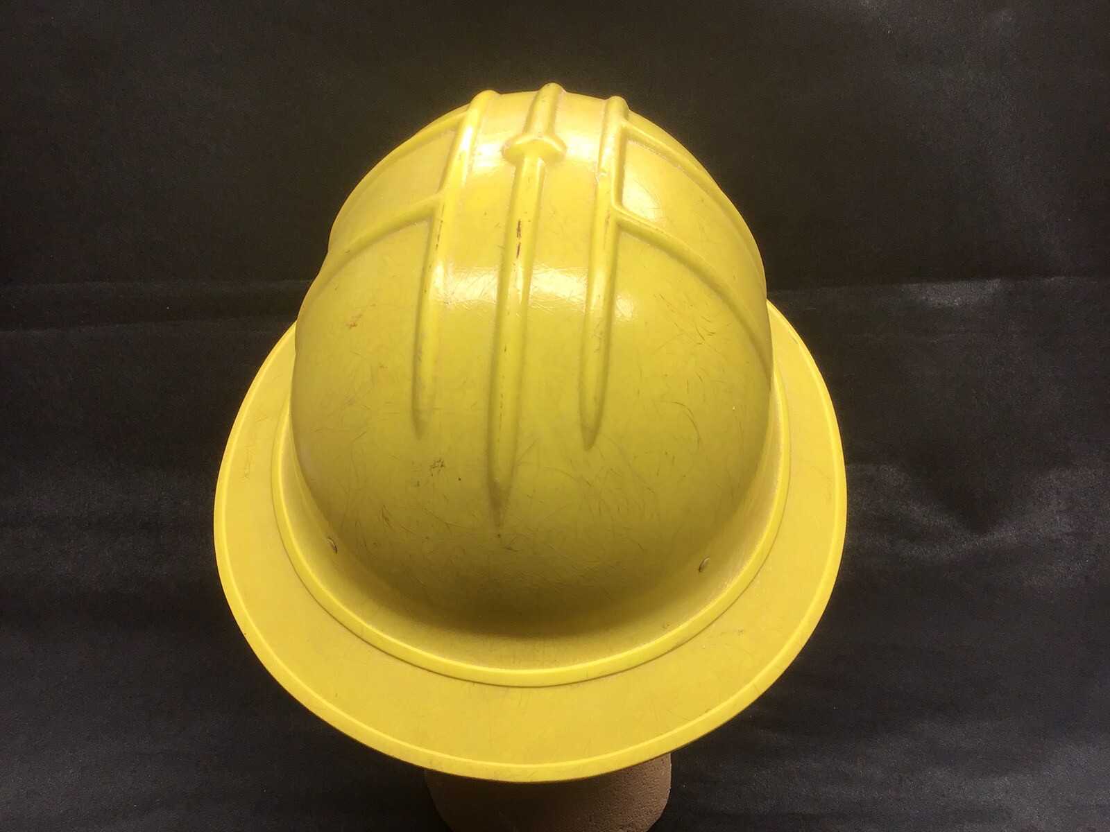 Vintage Jackson Hard Hat SH-1 Fiberglass Full Brim Safety Yellow 1950’s Cool 😎