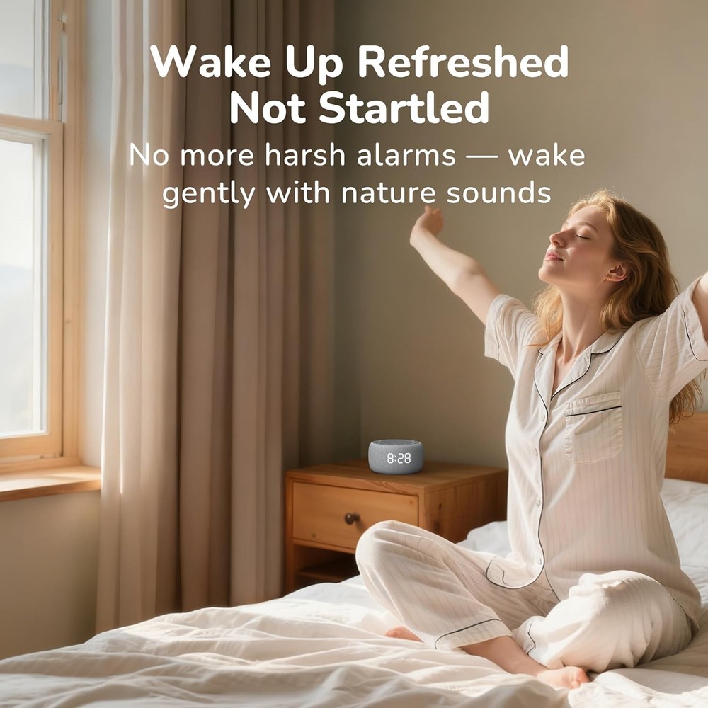 White Noise Sound Machine Alarm Clock
