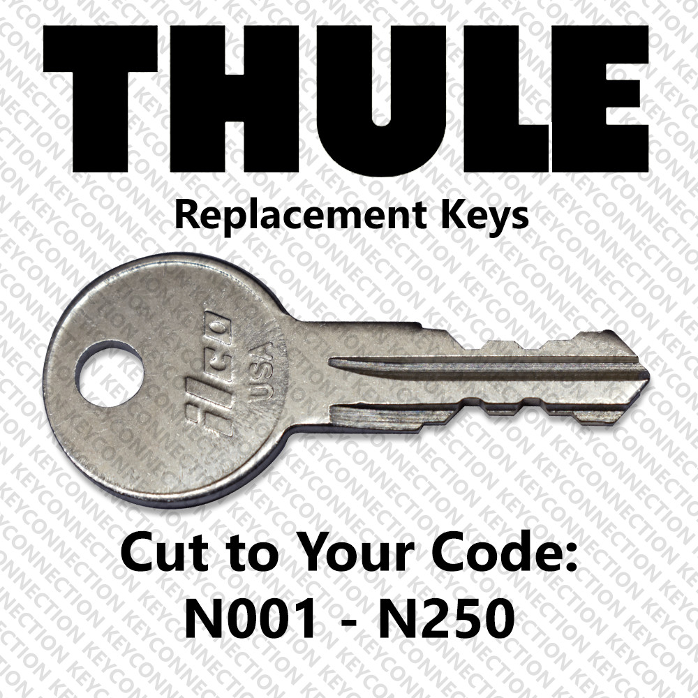 Thule Replacement Key Cut to Your Code N001 - N250