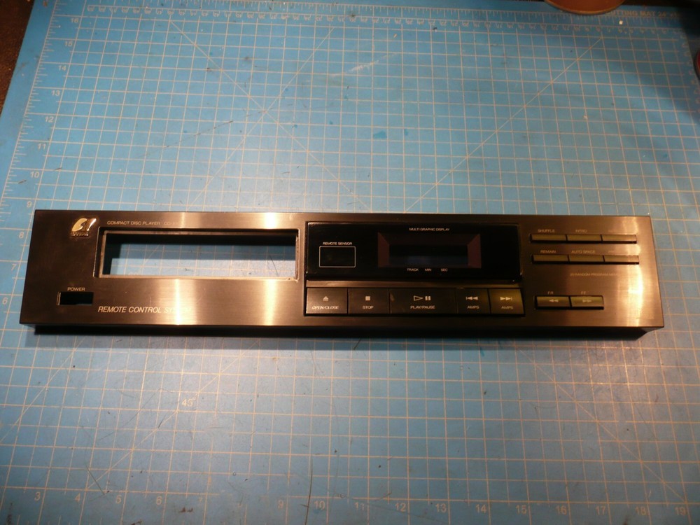 Sansui CD-X105 CD Player Replacement Parts Front Face Panel