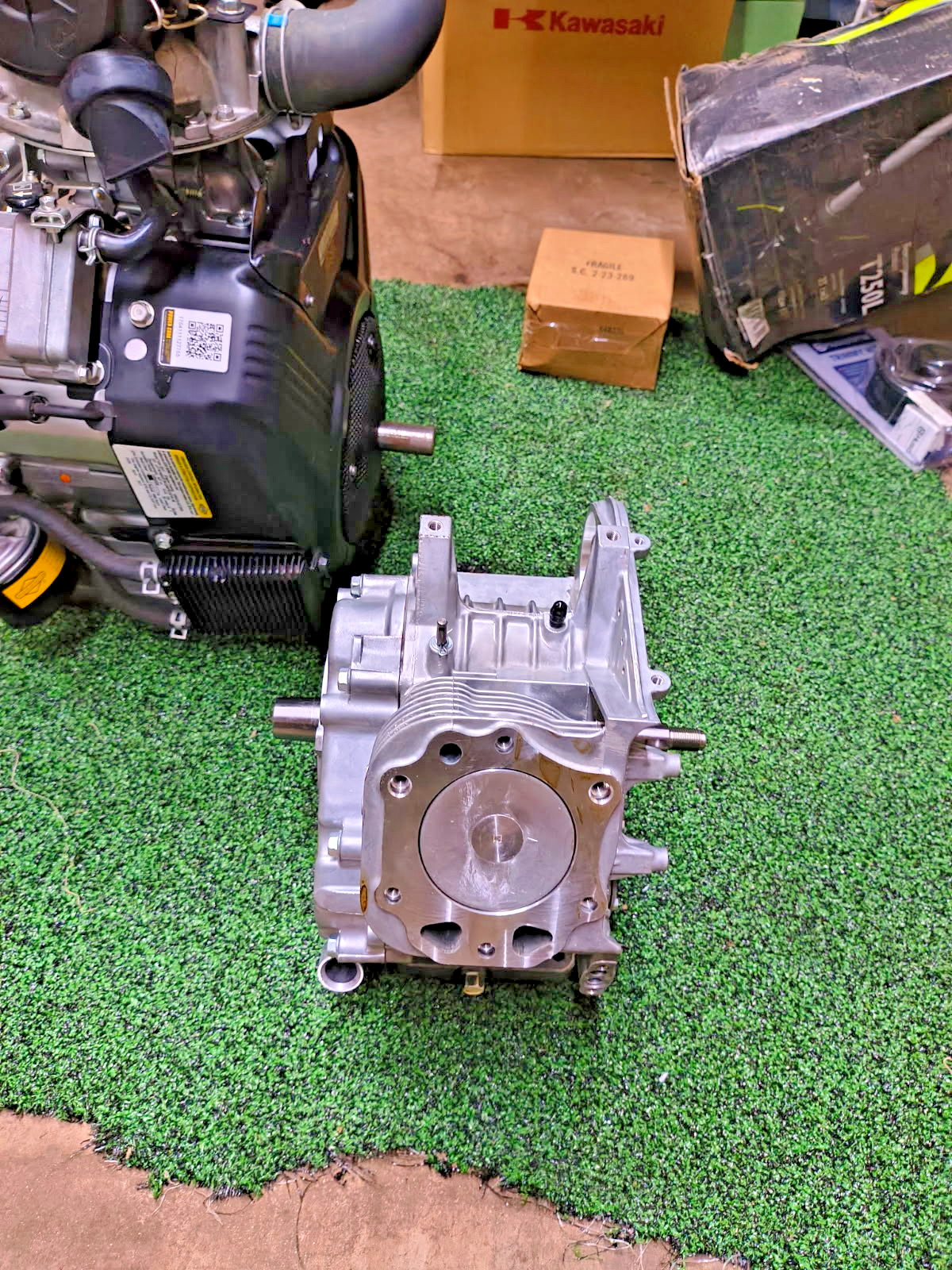 KAWASAKI FE260 SHORT BLOCK ENGINE 59341-2112 FOR JOHN DEERE GATOR EZGO GOLF CART