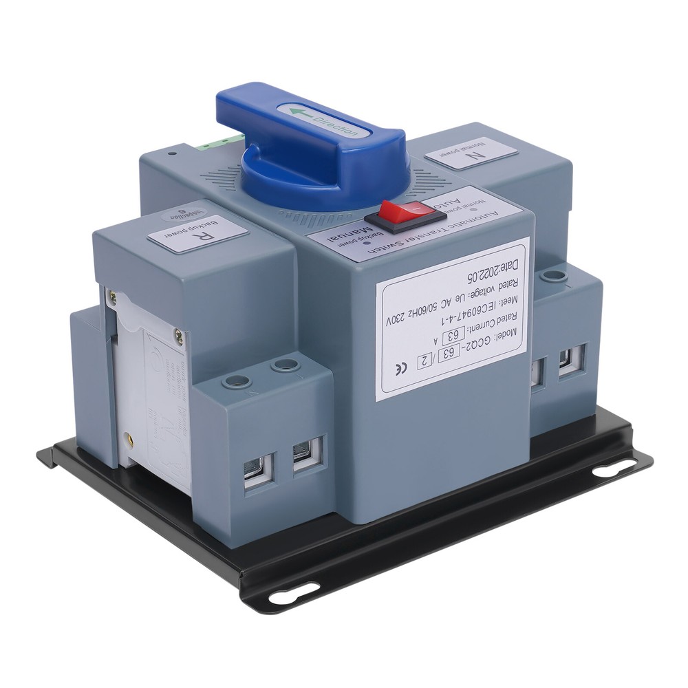 60HZ Double Power Automatic Change-over Switch Generator Change-over Blue