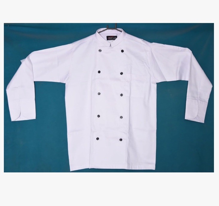 Custom Printed Chef Coat: Personalized Monogram, S-XL