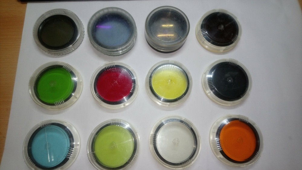 soviet vintage light filter M52х0,75 (12 pcs)