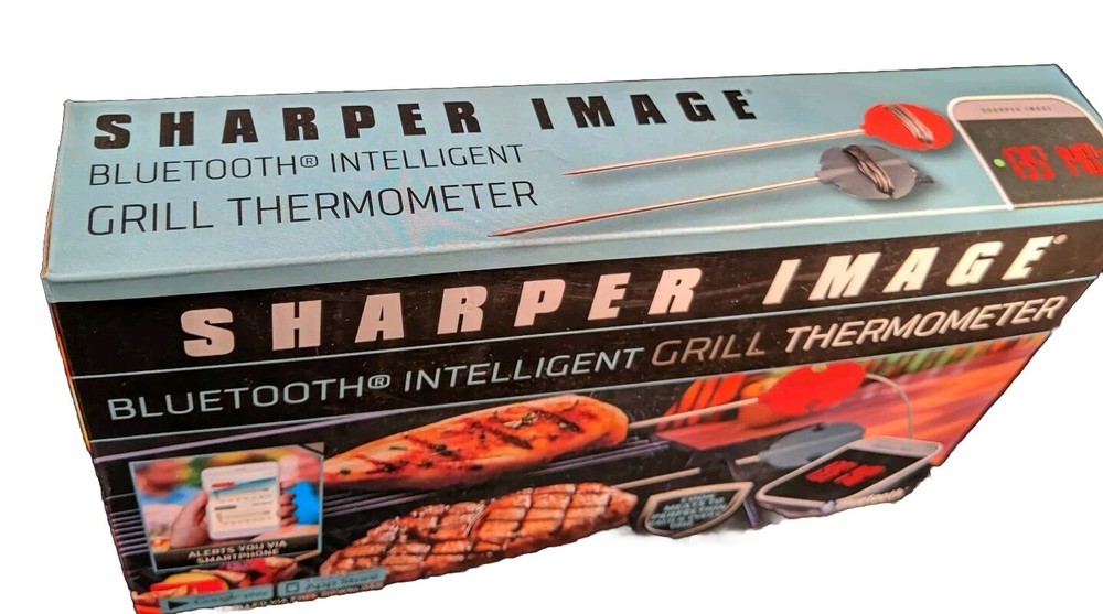 Sharper Image Bluetooth Intelligent BBQ Grill Thermometer NEW