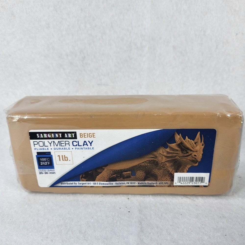 Sargent Art Black Polymer Clay 1lb
