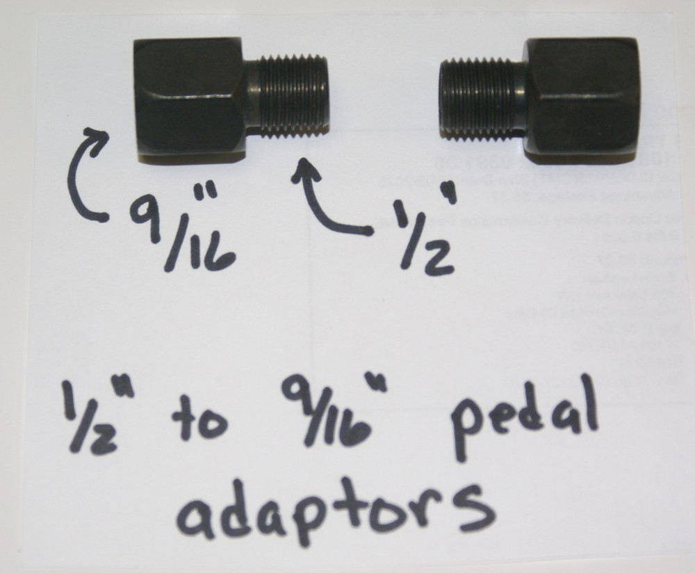 Bicycle bike pedal adapters