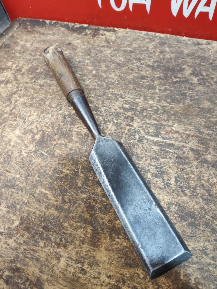 Early Clear Cut 2" Bevel Edge Socket Framing Chisel Timber Slick