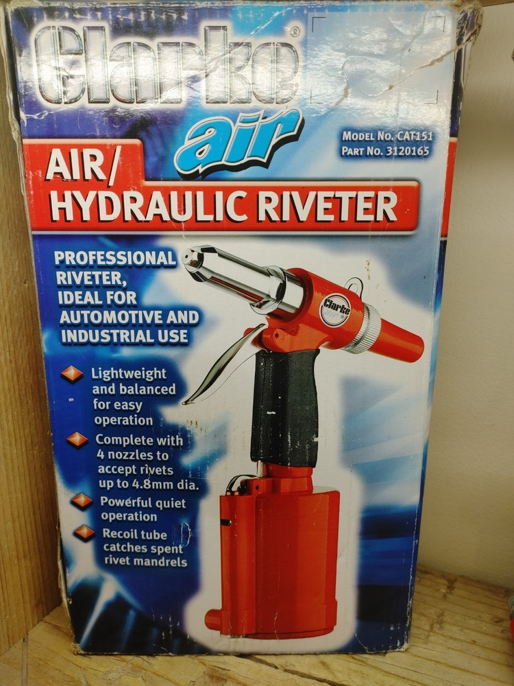 Latest CLARKE CAT151 AIR DRIVEN HYDRAULIC RIVETER