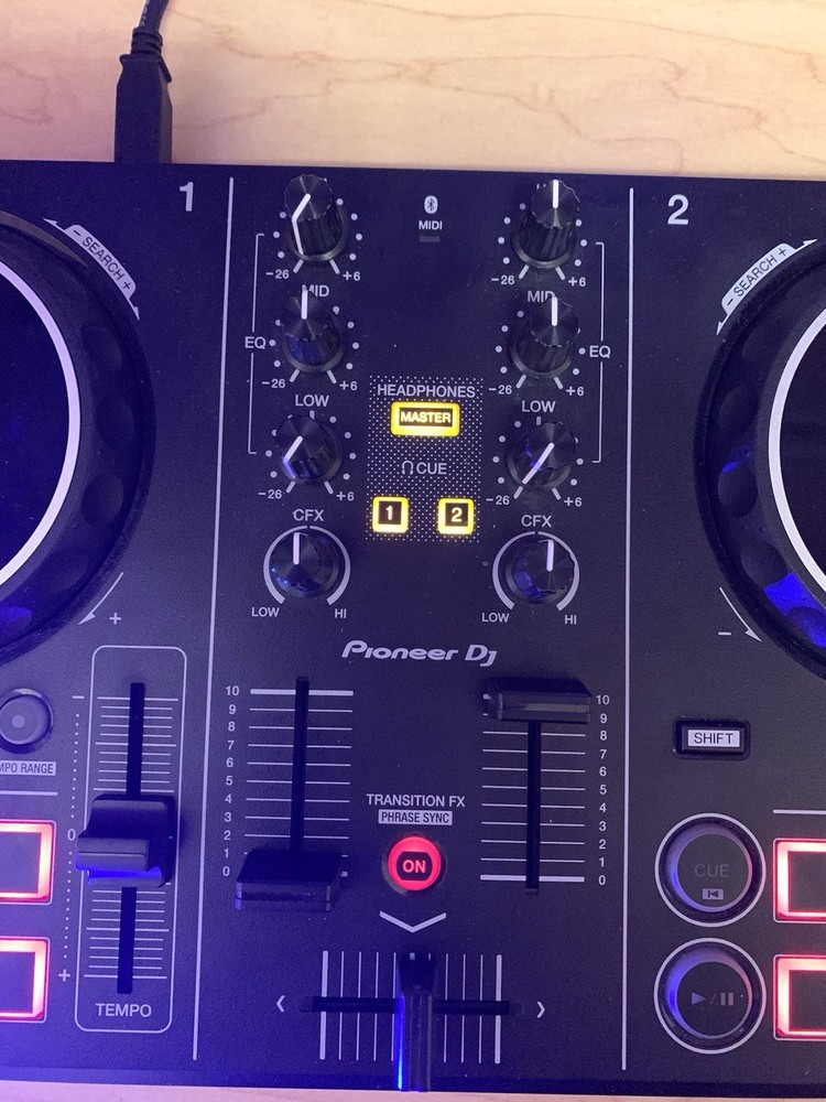 Pioneer DJ DDJ-200 Double Deck Controller Performance Pads USB Black