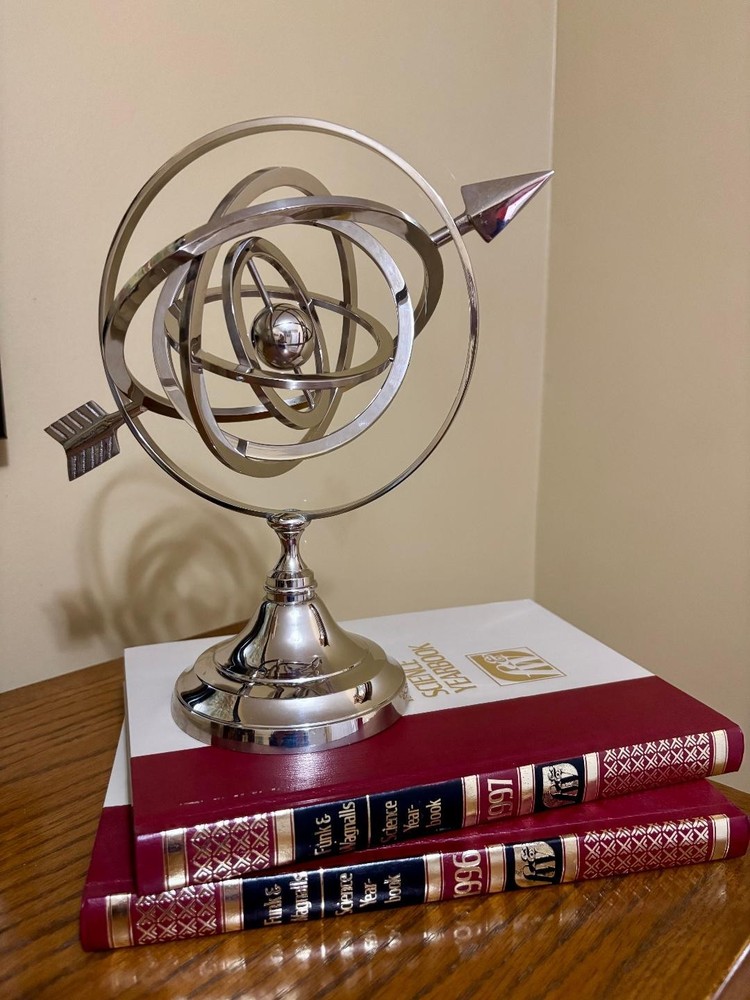 Decorative Silver Finished Armillary Sphere