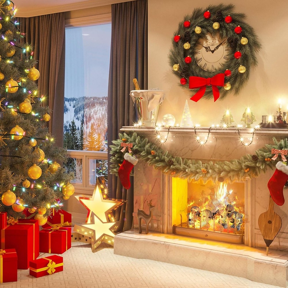 9 Pcs Ceramic Skulls for Fire Pit, Durable Reusable Fireproof Fire Pit Skull Log