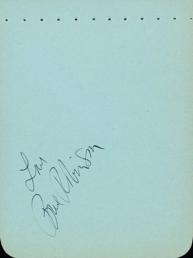 Vintage Bud Robinson Autograph