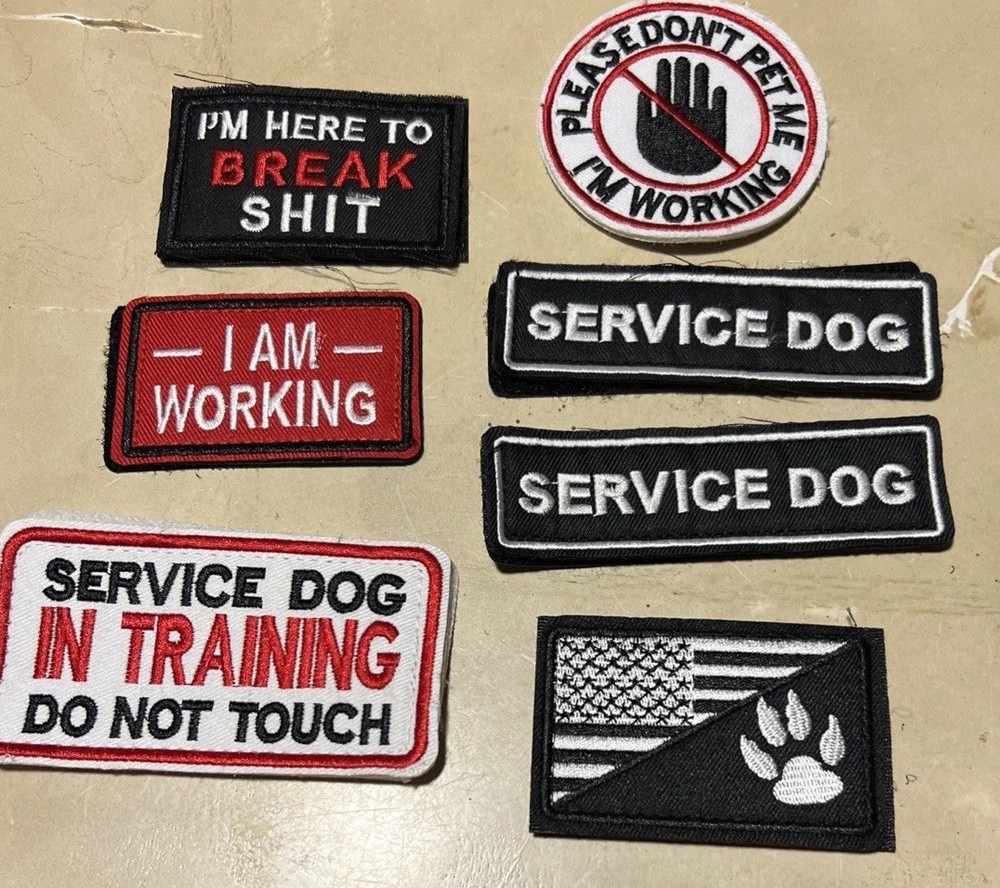 Service Dog Working Patch Set - Do Not Touch, Ask to Pet, Handler Bites
