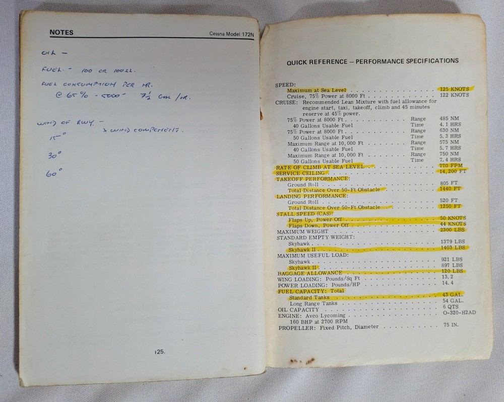 CESSNA SKYHAWK 172 GROUND SCHOOL HANDBOOK