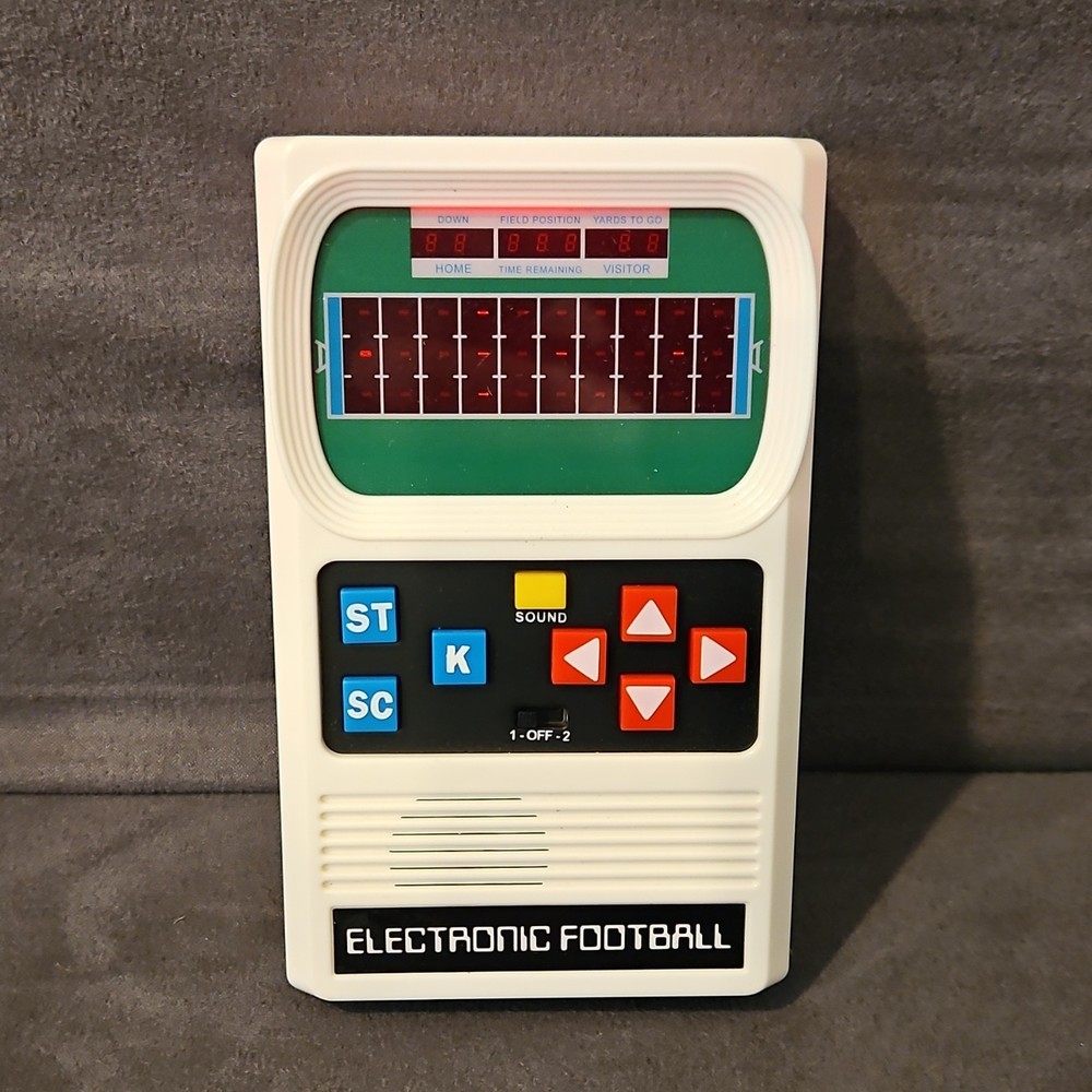 New Basic Fun Electronic Football Handheld Electronic Game Battery Operated