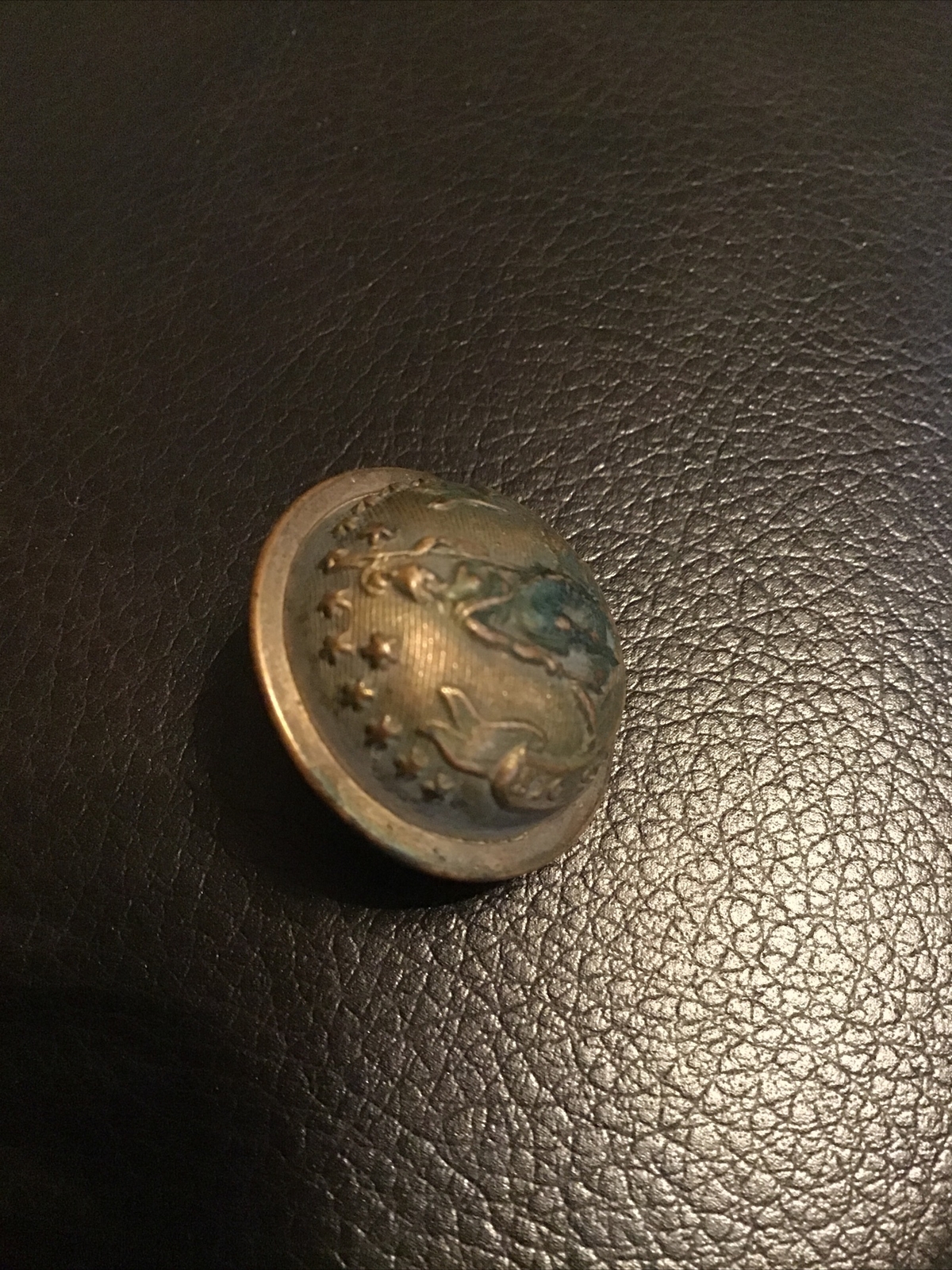 Virginia Staff Officer State Seal Coat Button Horstmann Bros & Co. Phila 1870-92