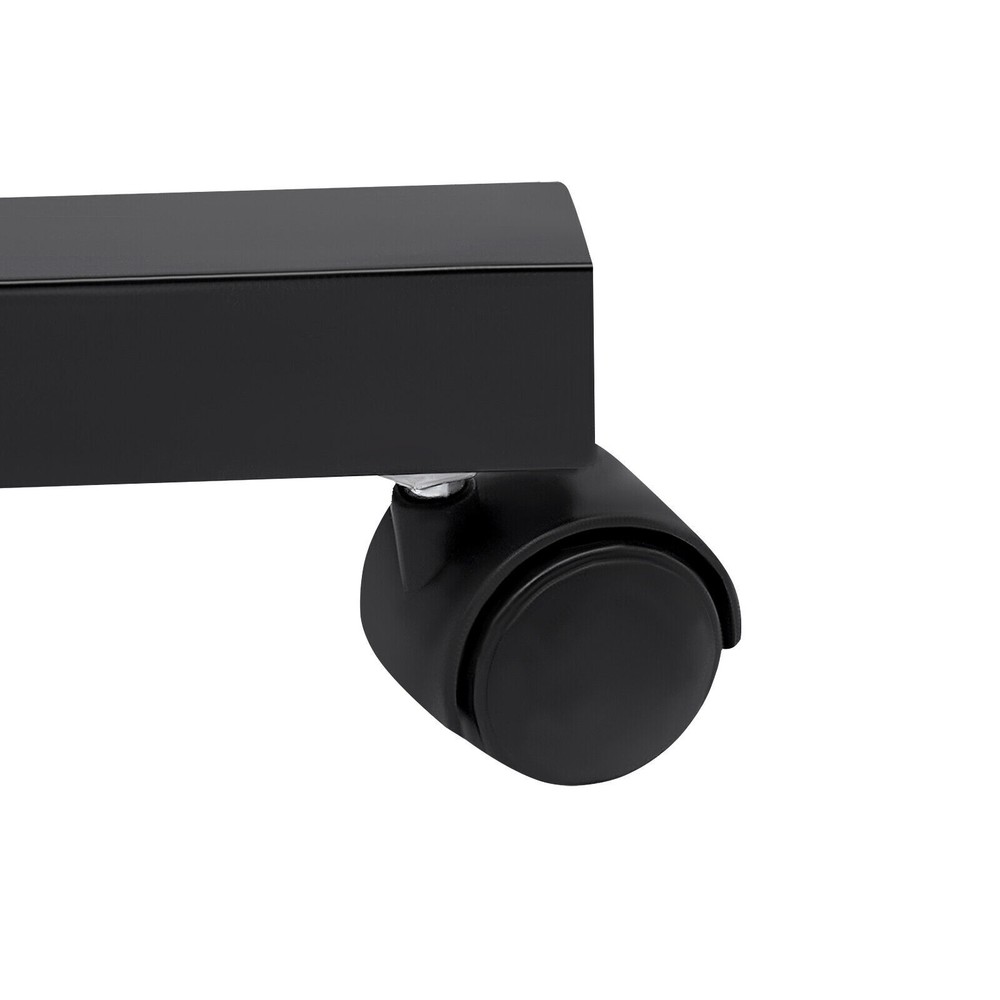 Adjustable C-Shaped Side Table with Wheels for Ergonomic Comfort