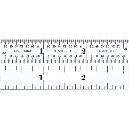 Starrett 3" C604R-3 RULE Steel Scale