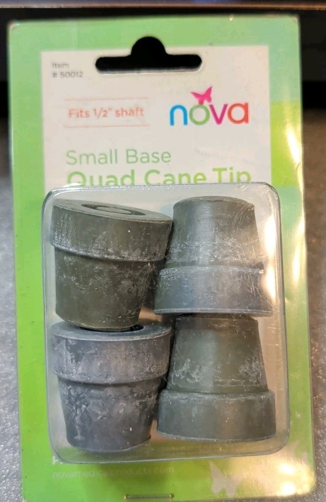 NOVA TIPS FOR SMALL QUAD CANE 50012GR 4 EACH