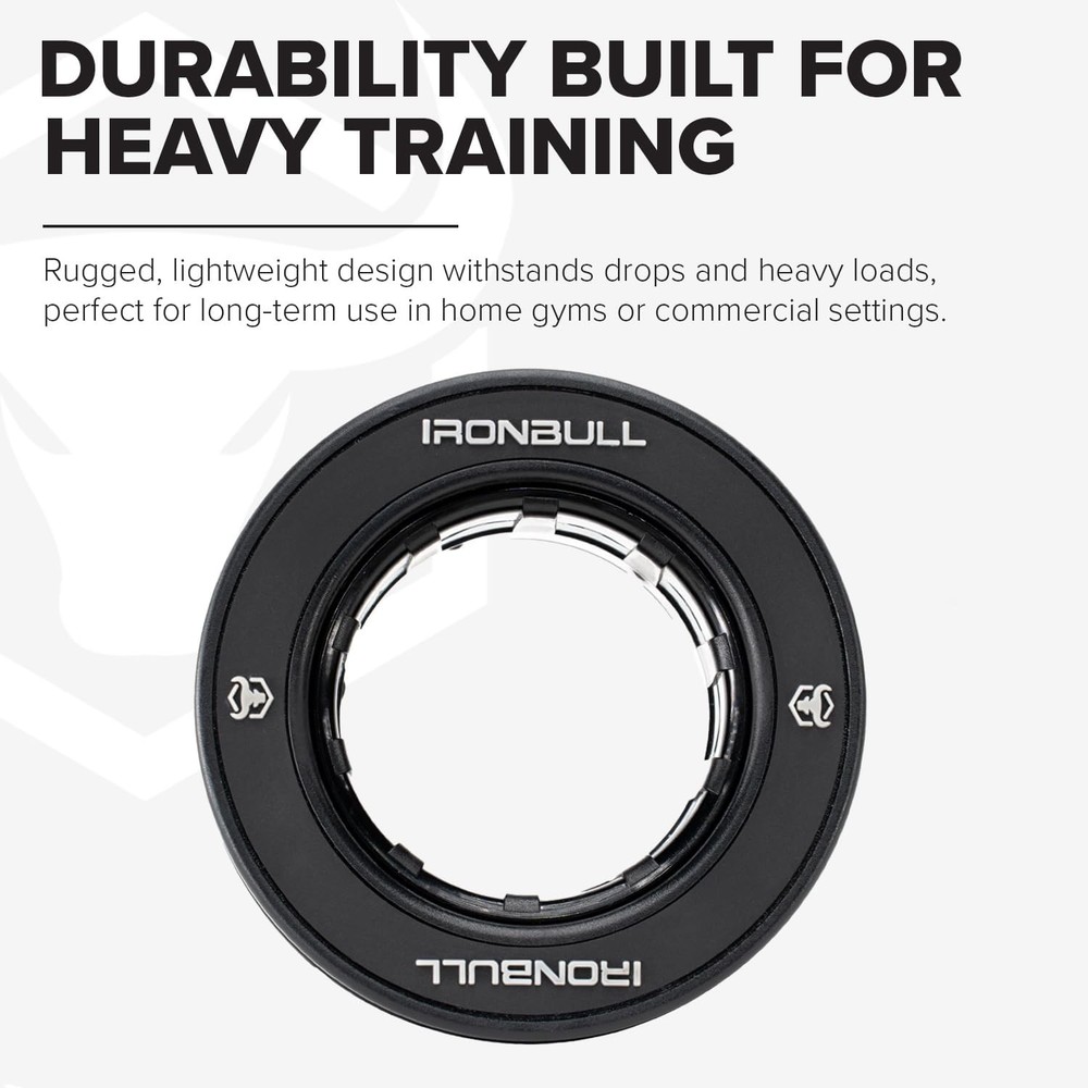 RapidGrip™ Barbell Collars – Automatic Locking Barbell Clamps for Olympic Wei...
