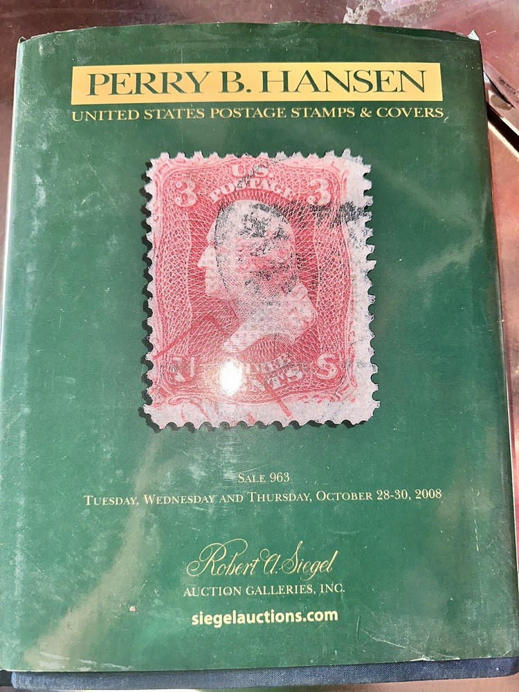 Siegel Sale 963-Perry B. Hansen United States Postage Stamps & Covers