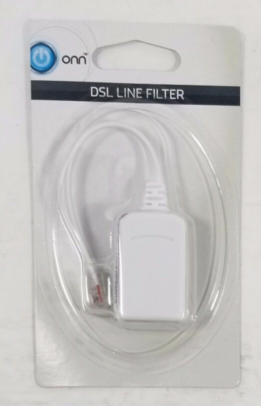 Onn DSL Line Filter Optimize ONB16TE015 White - SEALED NEW