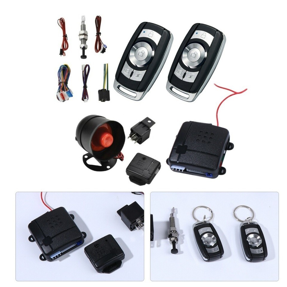 Start Push Button Remote Car Alarm System Keyless Entry Engine Kits