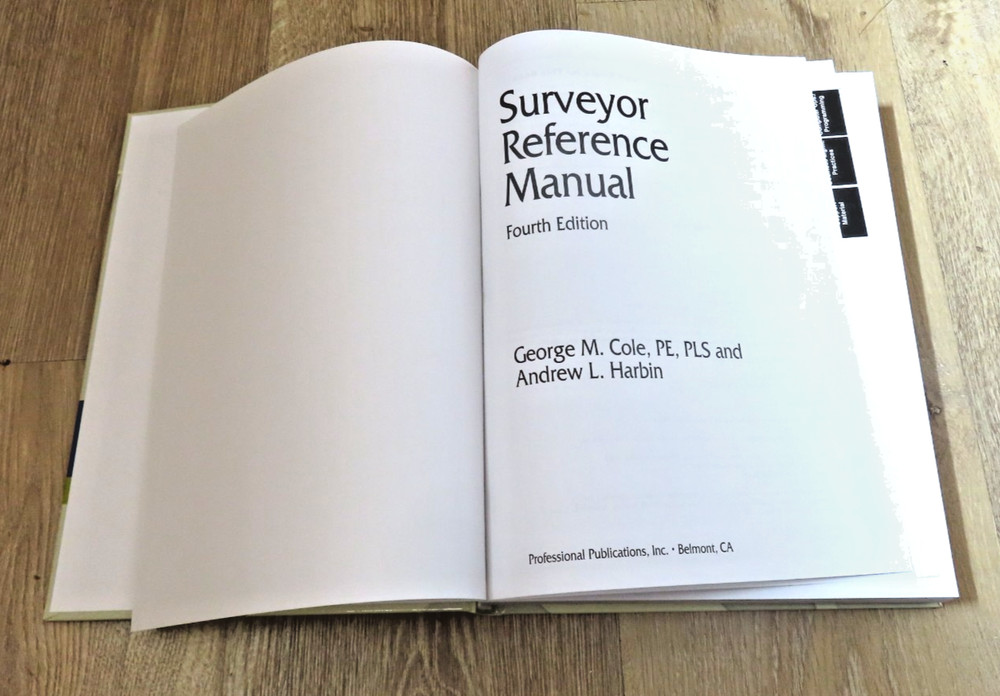 Surveyor Reference Manual 4th Edition by George Cole & Andrew Harbin
