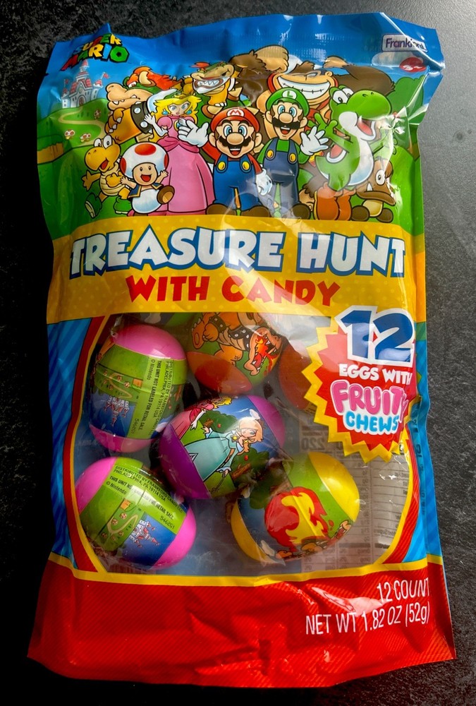 SUPER MARIO TREASURE HUNT EASTER EGGS WITH CANDY 12 EGGS EASTER EGG HUNT NEW!