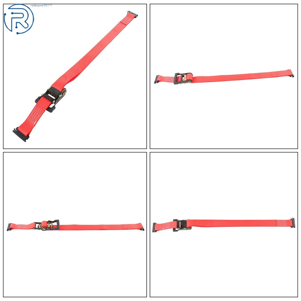 Durable E Track Wheel Chock System 8' Red Ratchet Tie Down Straps Secure Cargo