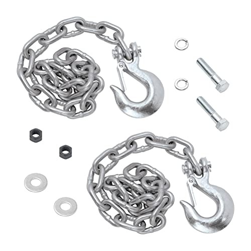 49150 Safety Chain Kit , Silver , Black
