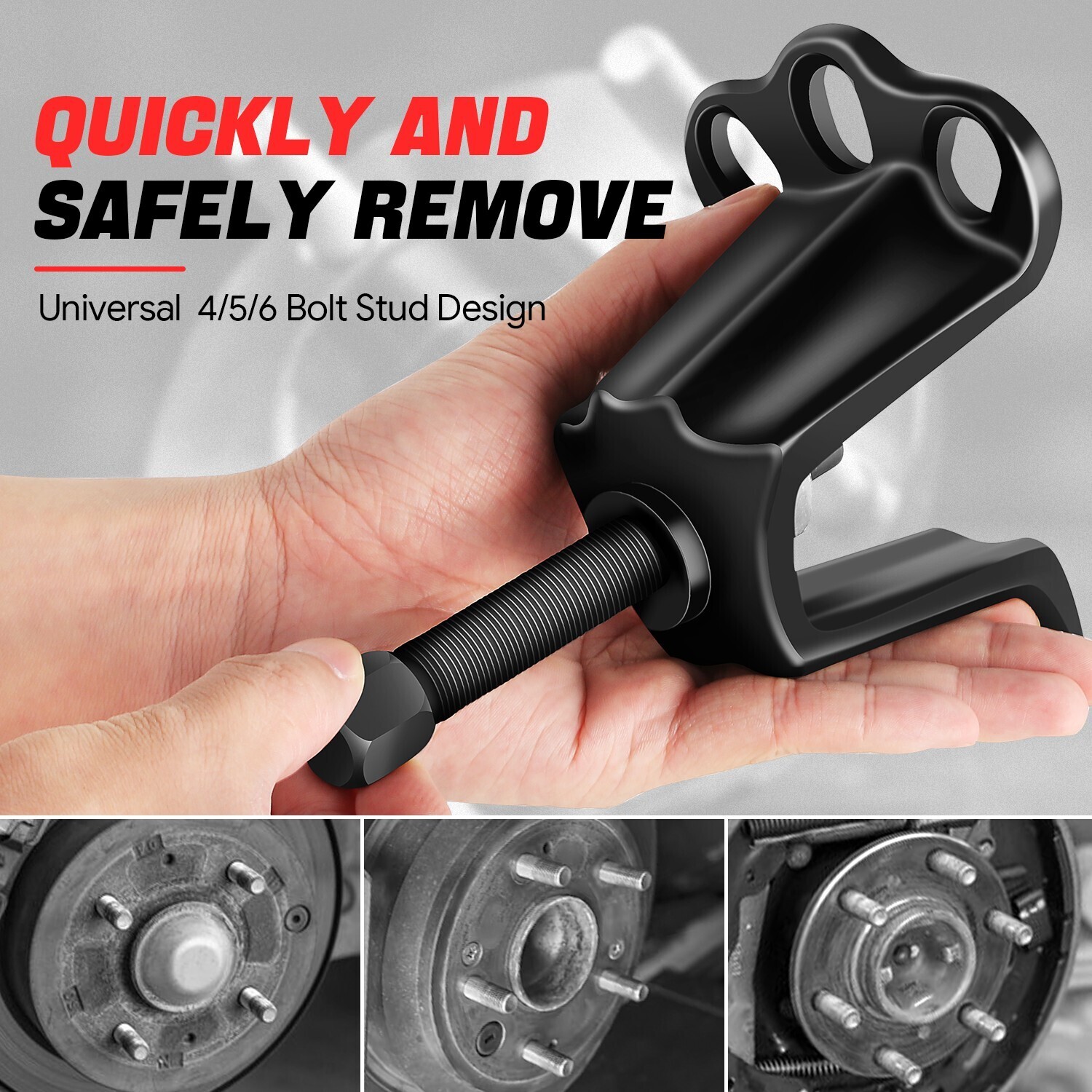 [5Pcs] Universal Front Wheel Hub & Rear Axle Auto Hub Bearing Puller Tool Set