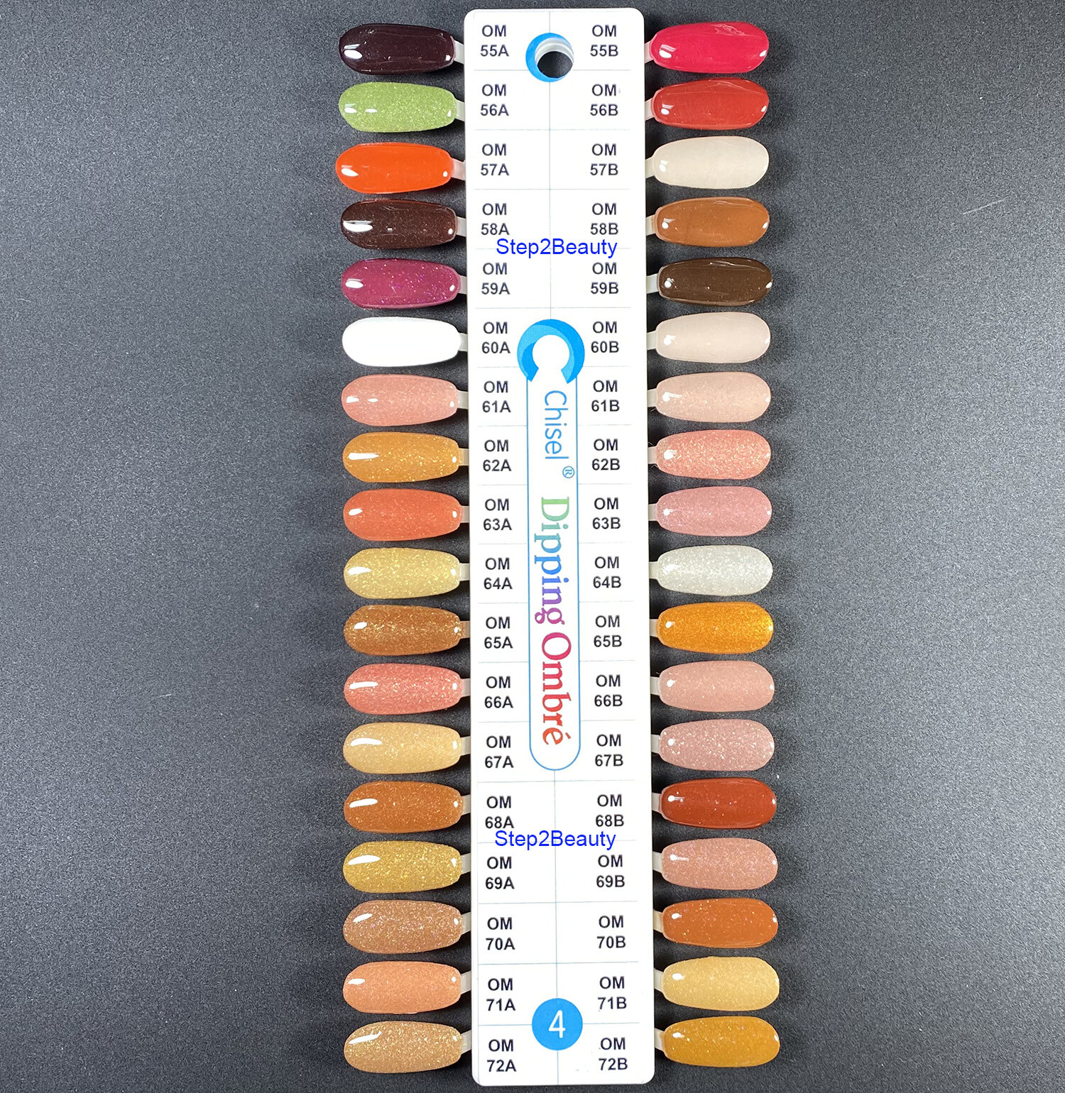 Chisel Nail Art 2 in 1 Acrylic & Dipping Powder 2 Oz - Glow 8