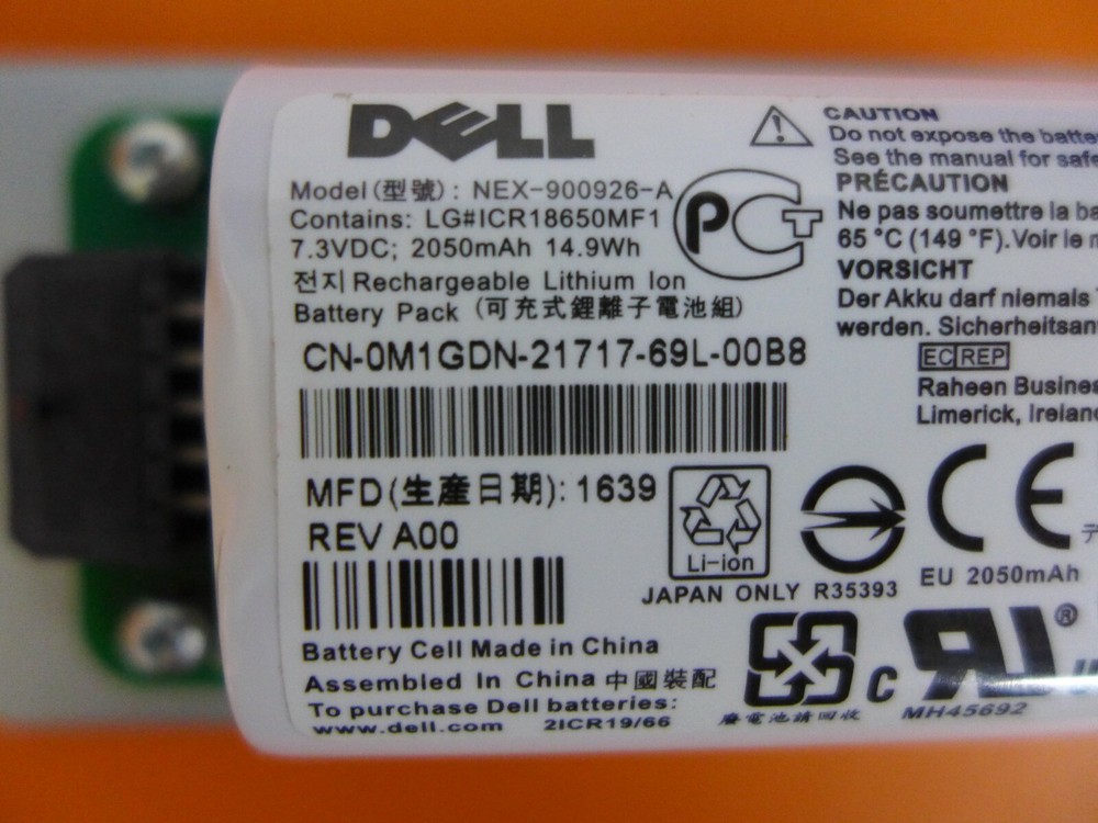 Dell Equallogic Type 18 Controller Battery M1GDN