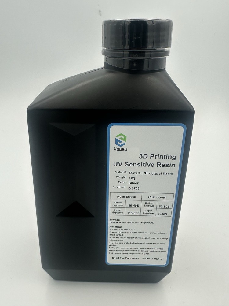 YOUSU 3D Printing UV Sensitive Resin Silver - Sealed