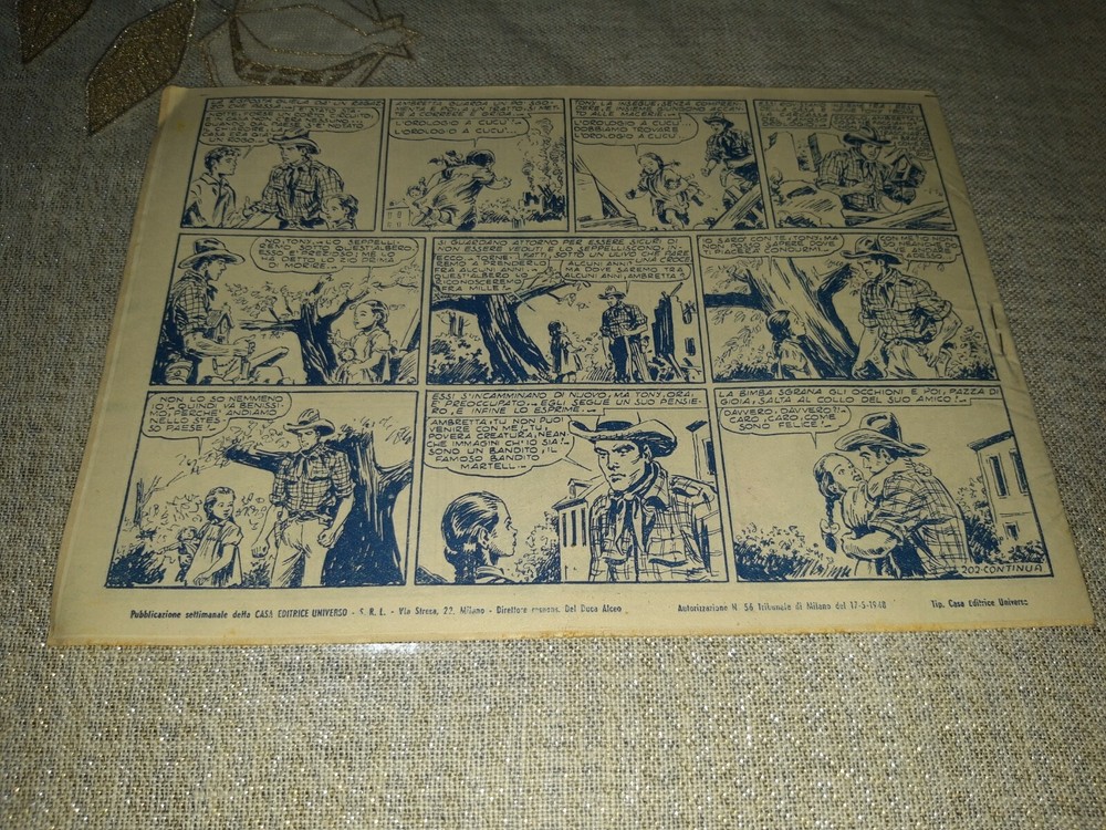 1949 The Albi dell'Intrepido Comic No. 202 ORIGINAL £. 15