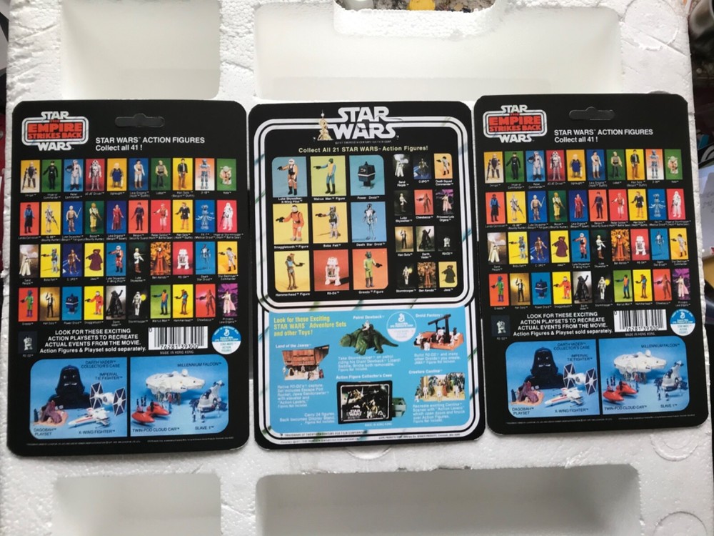 HASBRO/KENNER WAVE 2 REPLACEMENT REPRO CARDBACK SET STAR WARS RETRO COLLECTION