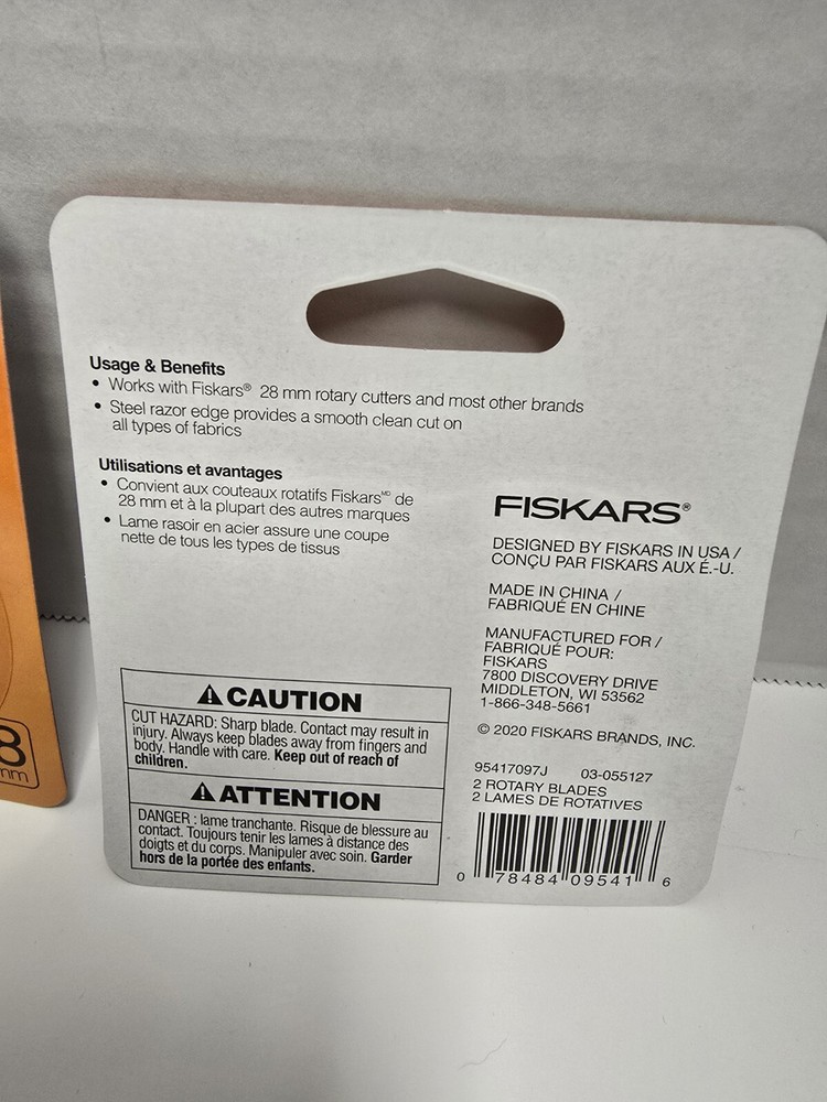Fiskars 2pk Rotary Blade 28mm 3pk