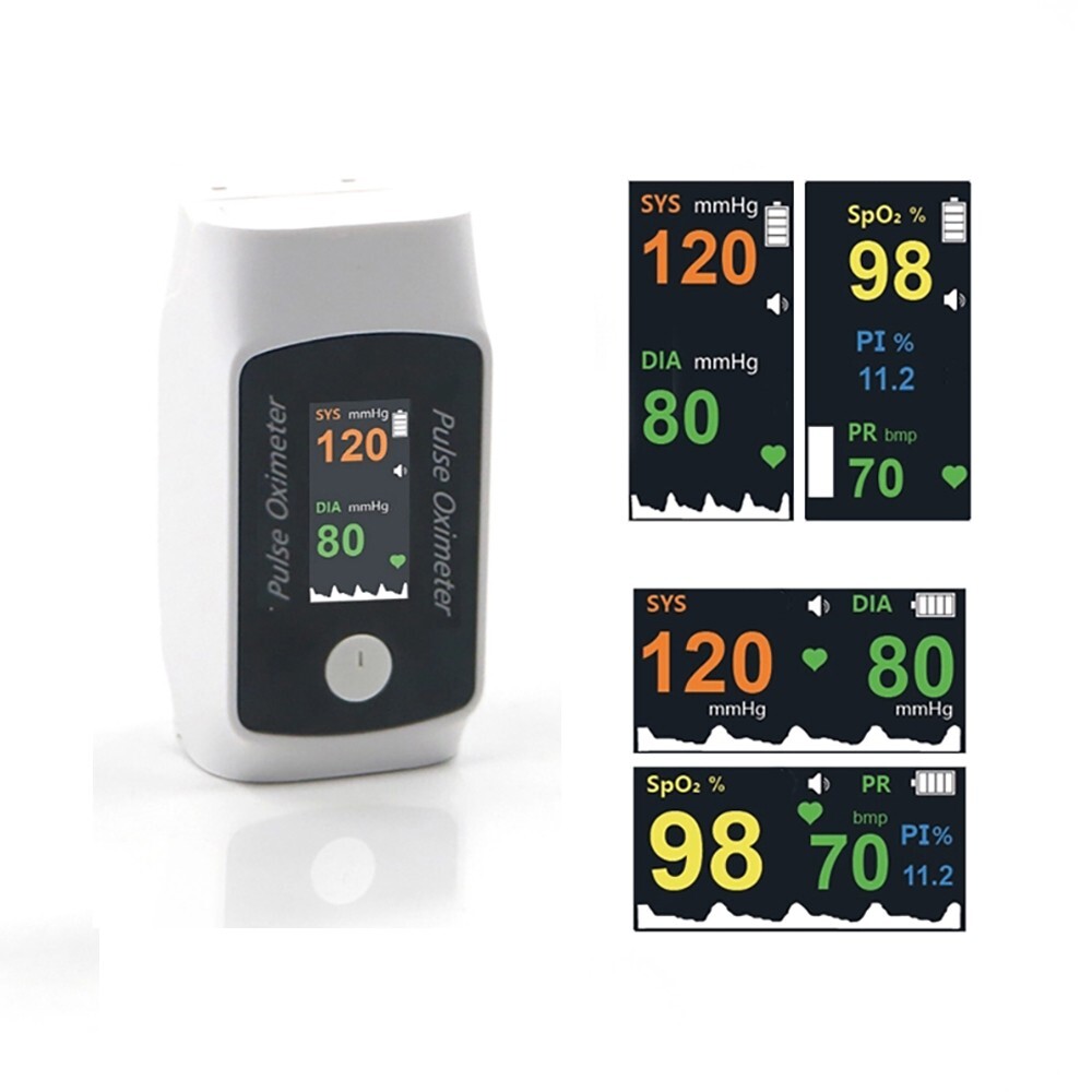Bluetooth remote Berry 2-in-1 pulse oximeter finger clip type