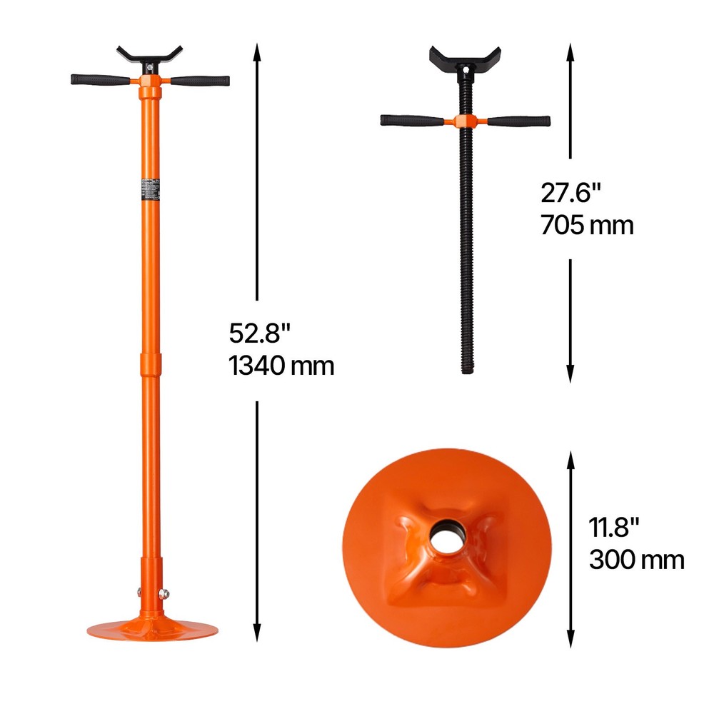 Underhoist Support Stand 3/4Ton Capacity Under Hoist Jack Stand Round Base