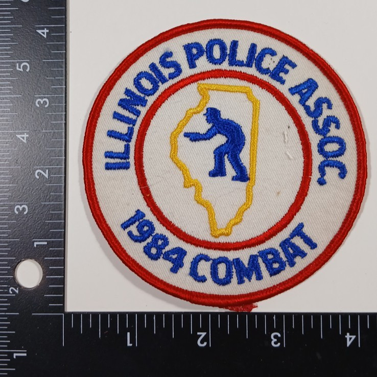 Illinois Police Association Combat 1984 Shoulder Patch