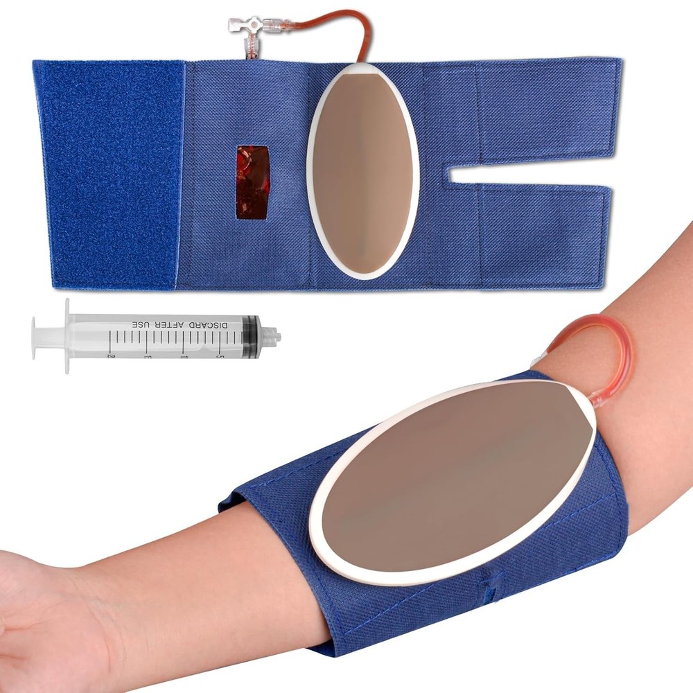 Eco-Friendly IV Injection Training Kit—Reusable.Venipuncture Pad for Beginners