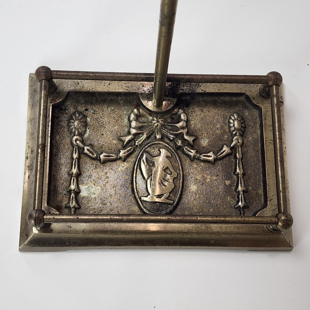 MCM 5 Piece Brass Plated Fireplace Tool Set With Stand Hearthware Decor