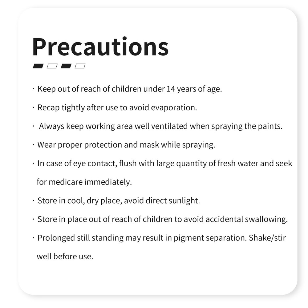 1PC DSPIAE XG Series Water-based Pre-mixed Paint 50ML - Basic Color Master
