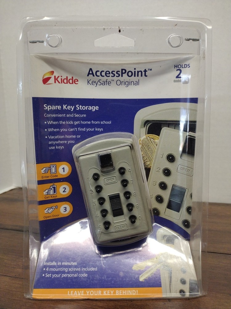 NEW Kidde 001004 AccessPoint Pushbutton Wall Mounted Key Storage Safe 6319040
