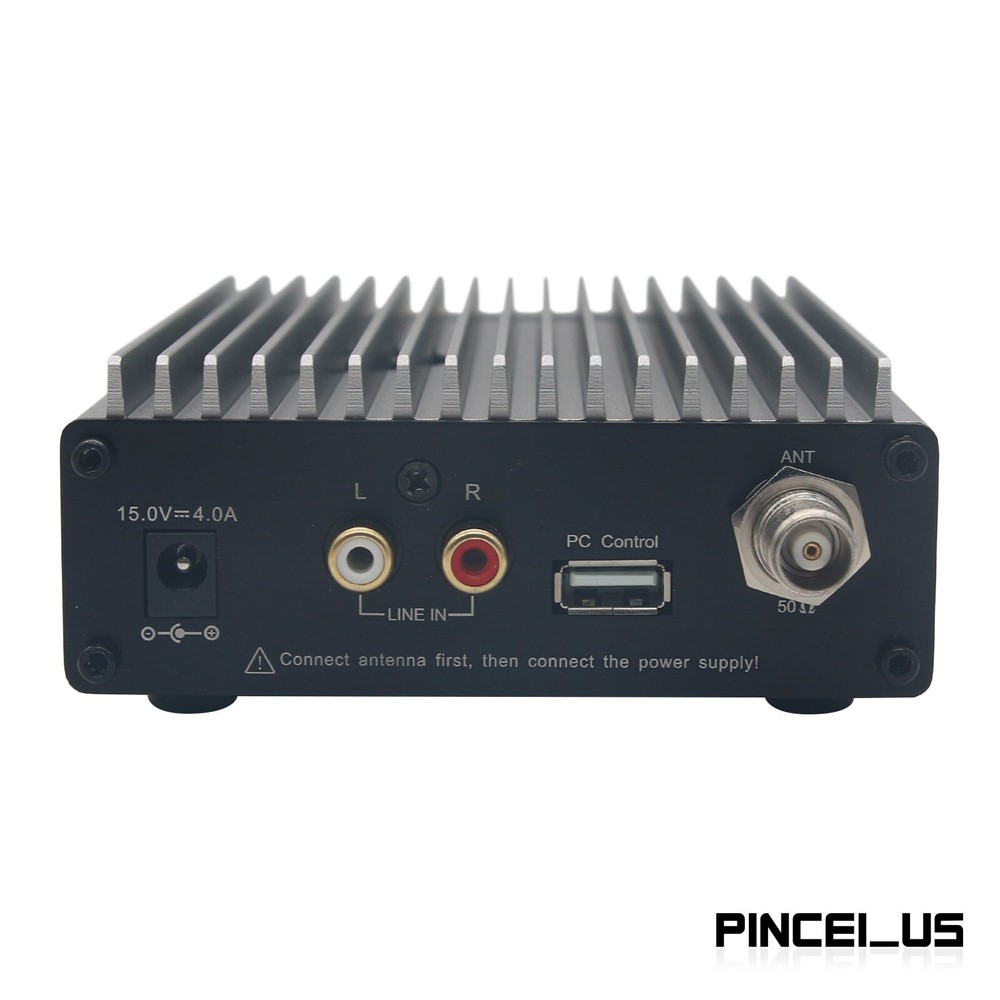 CZE-15B Adjustable Stereo FM Transmitter PC Control Wireless Radio KIT 0.3-15W